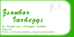 zsombor varhegyi business card