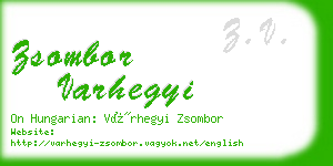 zsombor varhegyi business card